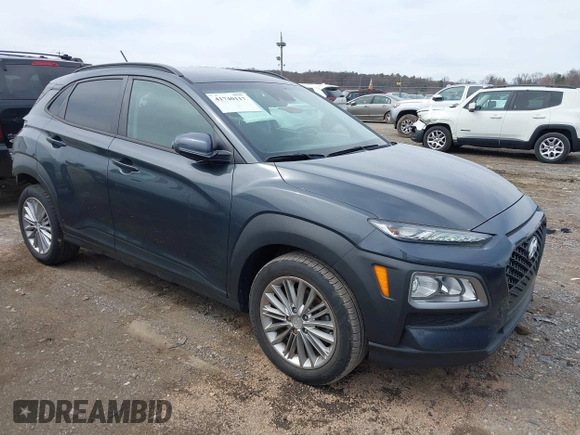 2019 Hyundai Kona SEL with VIN KM8K2CAA5KU352381, listed as a IAAI auction lot 41740117 with 57,044 mi miles and . Bid and sale history available at DreamBid. Image 1.