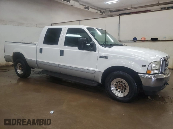 2002 Ford F-250 XL with VIN 1FTNW20S82EA25042, listed as a Copart auction lot 72977204 with 109,318 mi miles and Clean Title. Bid and sale history available at DreamBid. Image 4.