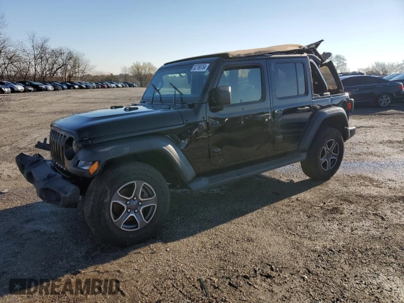 2020 Jeep Wrangler Unlimited Sport with VIN 1C4HJXDN9LW163116, listed as a Copart auction lot 82769764 with 75,092 mi miles and Salvage title. Bid and sale history available at DreamBid. Image 1.