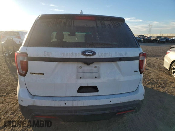 2016 Ford Utility Police Interceptor with VIN 1FM5K8AR8GGB65240, listed as a Copart auction lot 82222384 with 0 mi miles and Clean Title. Bid and sale history available at carsss.com. Image 6.