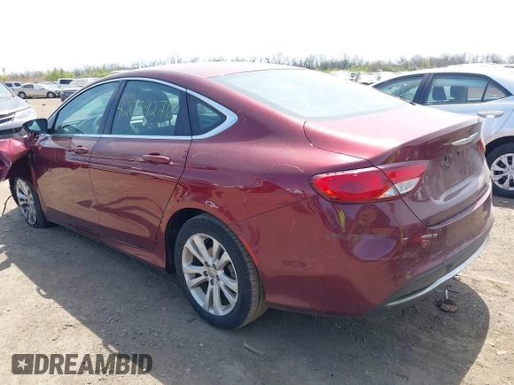 2015 Chrysler 200 Limited with VIN 1C3CCCABXFN747787, listed as a IAAI auction lot 42059276 with 145,176 mi miles. Bid and sale history available at carsss.com. Image 3.