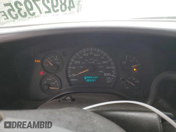 2005 Chevrolet Express Commercial C7L DRW with VIN 1GBJG31U251204341, listed as a Copart auction lot 48927935 with 220,497 mi miles and Salvage Title. Bid and sale history available at carsss.com. Image 9.