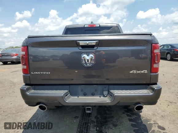 2020 Ram 1500 Limited with VIN 1C6SRFHT3LN194120, listed as a Copart auction lot 63048375 with 65,137 mi miles and Salvage title. Bid and sale history available at DreamBid. Image 6.