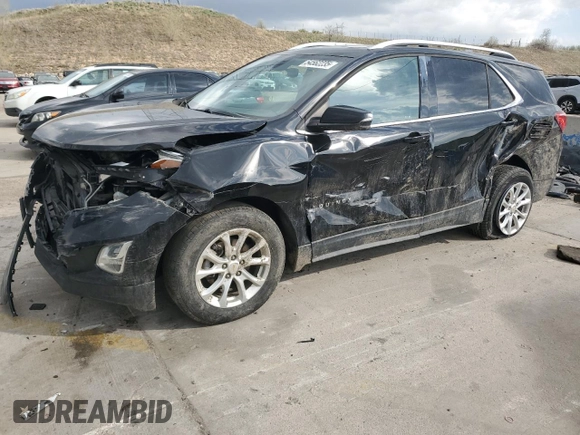 2018 Chevrolet Equinox LT z VIN 2GNAXSEVXJ6345164, wystawiony jako Copart lot #54562235 z przebiegiem 102 810 mil mil oraz Szkoda całkowita • Salvage title. Historia ofert i sprzedaży dostępna na DreamBid. Obrazek 1.