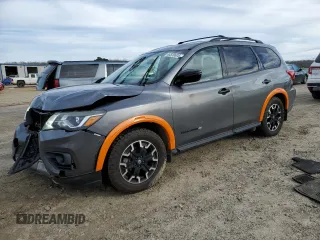 2019 Nissan Pathfinder SV with VIN 5N1DR2MM3KC616837, listed as a Copart auction lot 46539605 with 137,576 mi miles and Salvage Title. Bid and sale history available at carsss.com. Image 1.