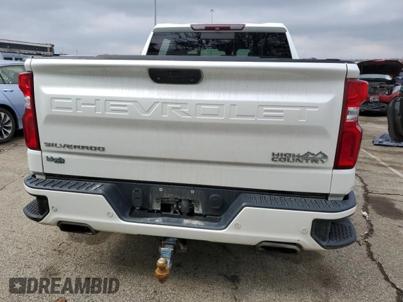 2019 Chevrolet Silverado 1500 High Country with VIN 1GCUYHEL5KZ119544, listed as a Copart auction lot 46828985 with 68,872 mi miles and Salvage Title. Bid and sale history available at carsss.com. Image 6.