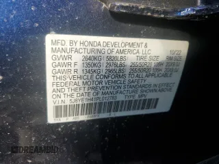 2023 Acura MDX w/Technology Package with VIN 5J8YE1H41PL012783, listed as a Copart auction lot 43699175 with 0 mi miles and Salvage Title. Bid and sale history available at carsss.com. Image 14.