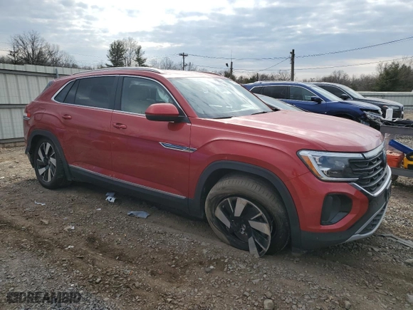 2024 Volkswagen Atlas Cross Sport 3.6L V6 SEL with VIN 1V2BE2CA4RC218236, listed as a Copart auction lot 47566835 with 43,717 mi miles and Salvage Title. Bid and sale history available at carsss.com. Image 4.