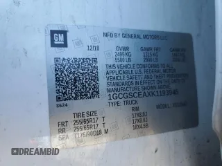2019 Chevrolet Colorado 2WD LT с VIN 1GCGSCEAXK1193945, выставлен на аукционе Copart как лот 50919825 с пробегом 165 599 миль миль и Списание • Salvage title. История ставок и продаж доступна на DreamBid. Изображение 12.