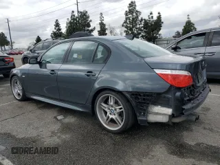 2008 BMW 5 Series 550i with VIN WBANW53568CT54587, listed as a Copart auction lot 48753895 with 334,360 mi miles and Salvage Title. Bid and sale history available at carsss.com. Image 2.
