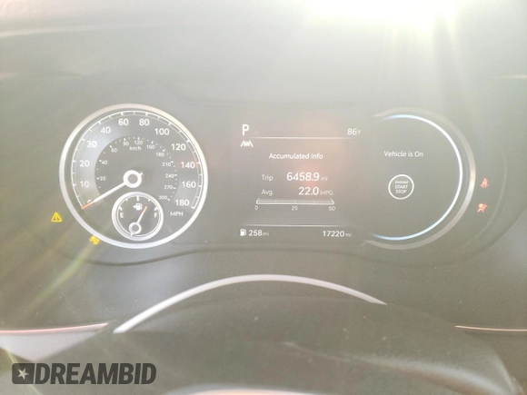 2023 Genesis G70 3.3T with VIN KMTG54TE1PU123941, listed as a Copart auction lot 48929985 with 17,220 mi miles and Salvage title. Bid and sale history available at DreamBid. Image 9.