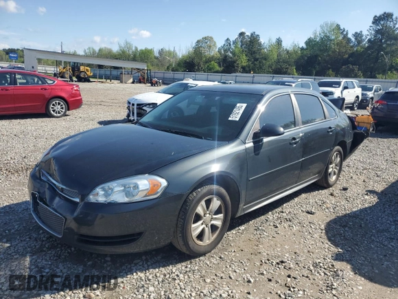 2014 Chevrolet Impala LS with VIN 2G1WA5E35E1162086, listed as a Copart auction lot 51921465 with 169,520 mi miles and Salvage Title. Bid and sale history available at DreamBid. Image 1.