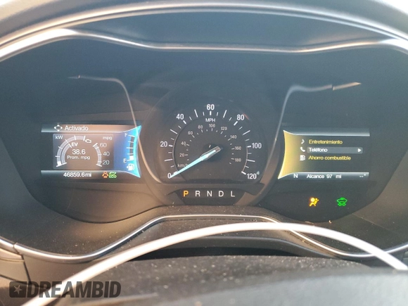 2018 Ford Fusion Hybrid SE with VIN 3FA6P0LU3JR274613, listed as a Copart auction lot 44029725 with 46,859 mi miles and Salvage Title. Bid and sale history available at carsss.com. Image 9.