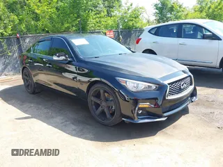 2018 Infiniti Q50 Luxe with VIN JN1EV7AP7JM358852, listed as a IAAI auction lot 42242109 with 103,964 mi miles and . Bid and sale history available at DreamBid. Image 1.