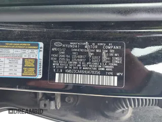 2017 Hyundai Tucson SE with VIN KM8J3CA46HU478356, listed as a IAAI auction lot 41892598 with 62,338 mi miles. Bid and sale history available at carsss.com. Image 9.