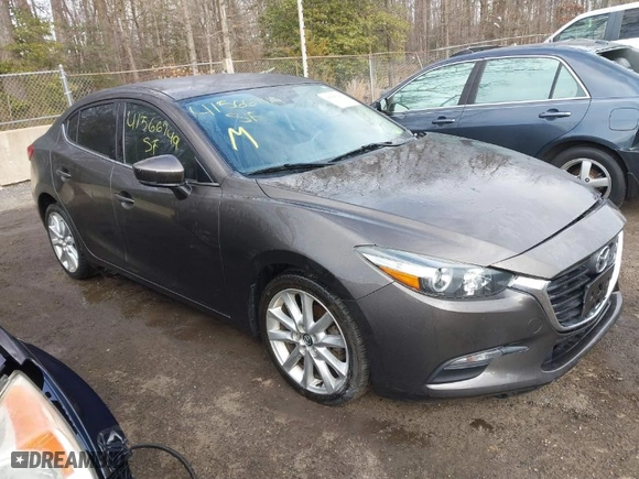 2017 Mazda Mazda3 4-Door Touring with VIN JM1BN1V78H1105767, listed as a IAAI auction lot 41566749 with 139,377 mi miles. Bid and sale history available at carsss.com. Image 1.