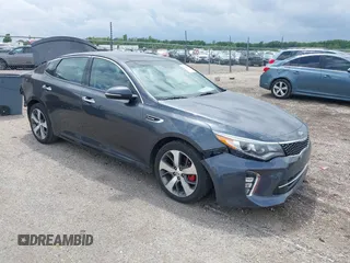2018 Kia Optima SX with VIN 5XXGW4L24JG189561, listed as a IAAI auction lot 42308930 with 127,908 mi miles and . Bid and sale history available at DreamBid. Image 1.