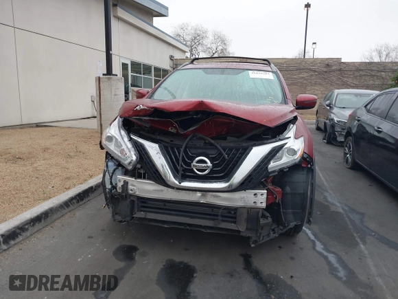 2017 Nissan Murano S with VIN 5N1AZ2MG9HN107961, listed as a IAAI auction lot 41838283 with 51,455 mi miles and . Bid and sale history available at carsss.com. Image 6.