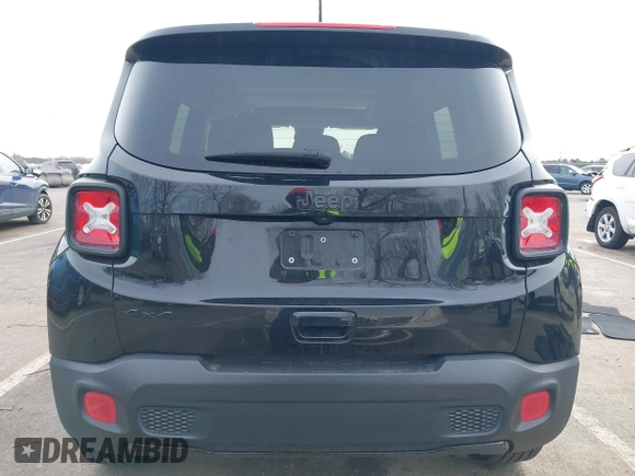 2018 Jeep Renegade Latitude with VIN ZACCJBBB1JPJ07734, listed as a IAAI auction lot 41615042 with 60,675 mi miles and . Bid and sale history available at carsss.com. Image 16.