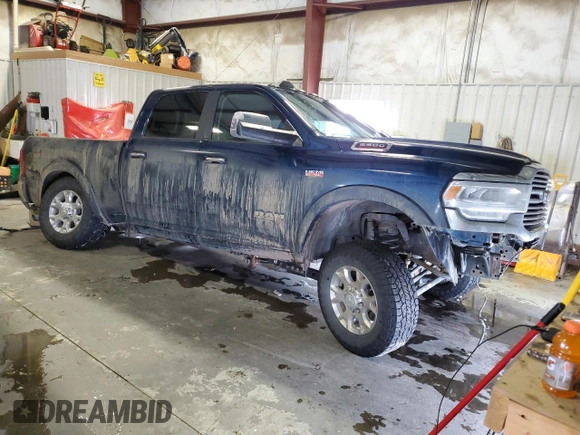 2022 Ram 2500 Laramie with VIN 3C6UR5FJ3NG232896, listed as a Copart auction lot 44129275 with 60,082 mi miles and Salvage title. Bid and sale history available at DreamBid. Image 4.