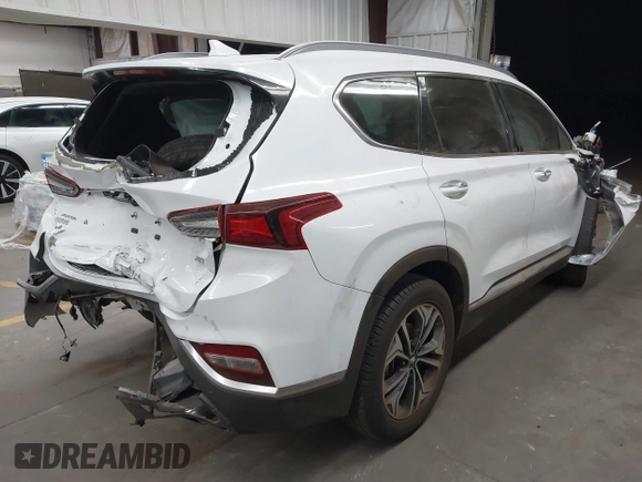 2019 Hyundai Santa Fe Ultimate with VIN 5NMS53AA9KH013271, listed as a IAAI auction lot 41751538 with 89,559 mi miles. Bid and sale history available at carsss.com. Image 4.