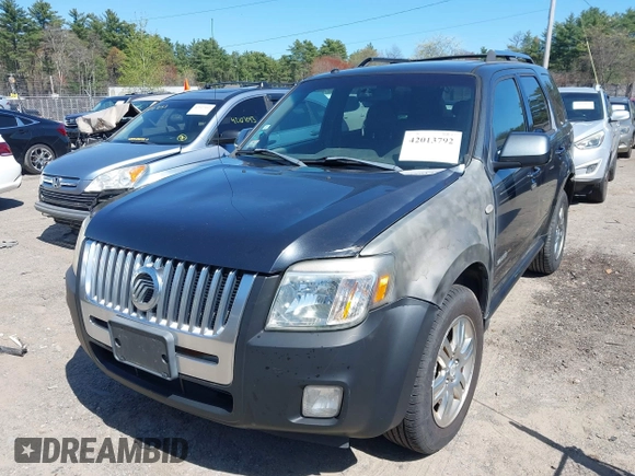 2008 Mercury Mariner Premier with VIN 4M2CU97128KJ17187, listed as a IAAI auction lot 42013792 with 162,780 mi miles. Bid and sale history available at carsss.com. Image 2.