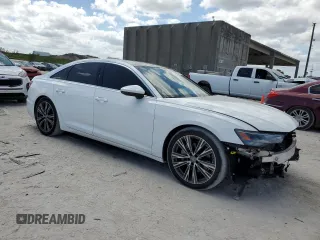 2020 Audi A6 Premium with VIN WAUD8AF28LN067720, listed as a Copart auction lot 45132483 with 47,437 mi miles. Bid and sale history available at carsss.com. Image 4.