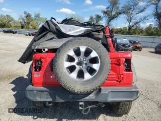 2020 Jeep Wrangler Sport with VIN 1C4GJXAG9LW207584, listed as a Copart auction lot 72312324 with Not provided miles and Salvage title. Bid and sale history available at DreamBid. Image 6.