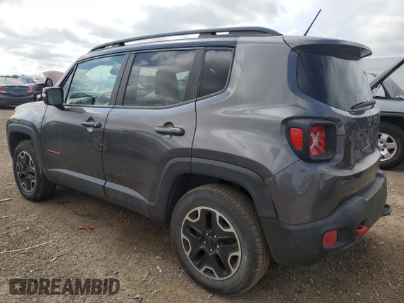 2016 Jeep Renegade Trailhawk with VIN ZACCJBCT5GPE16139, listed as a Copart auction lot 62498705 with 117,080 mi miles and Salvage title. Bid and sale history available at DreamBid. Image 2.