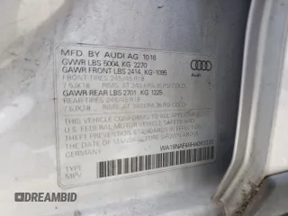 2017 Audi allroad Premium Plus with VIN WA18NAF46HA083339, listed as a Copart auction lot 67734604 with 90,088 mi miles and Salvage Title. Bid and sale history available at carsss.com. Image 12.