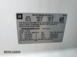 2016 Chevrolet Tahoe LT with VIN 1GNSCBKC4GR133196, listed as a Copart auction lot 50977715 with 130,586 mi miles and Clean title. Bid and sale history available at DreamBid. Image 13.