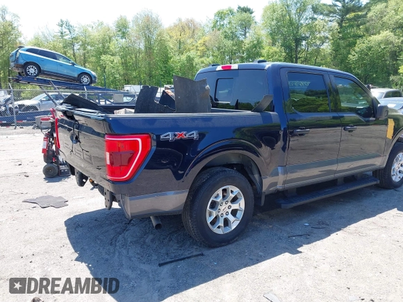 2022 Ford F-150 XL with VIN 1FTEW1EBXNFB14743, listed as a IAAI auction lot 42098808 with 49,314 mi miles and . Bid and sale history available at DreamBid. Image 4.