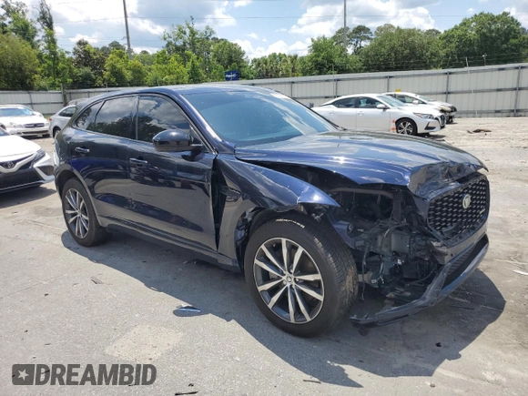 2024 Jaguar F-Pace R-Dynamic S with VIN SADCT2EX9RA723265, listed as a Copart auction lot 56935535 with 13,195 mi miles and Salvage title. Bid and sale history available at DreamBid. Image 4.