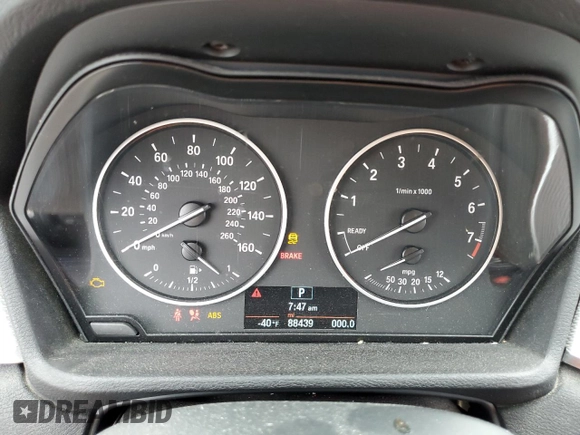 2017 BMW X1 xDrive28i with VIN WBXHT3C32H5F81619, listed as a Copart auction lot 49445533 with 88,439 mi miles. Bid and sale history available at carsss.com. Image 9.