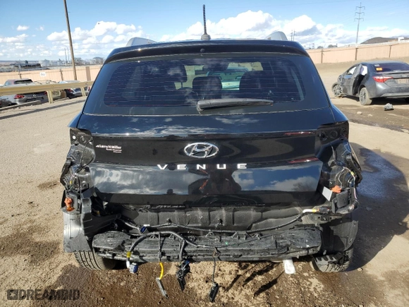 2024 Hyundai Venue SEL with VIN KMHRC8A3XRU302225, listed as a Copart auction lot 45201045 with NaN miles and Salvage Title. Bid and sale history available at carsss.com. Image 6.