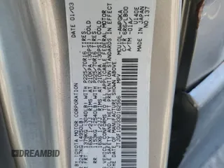 2003 Lexus RX 300 with VIN JTJGF10U330162566, listed as a Copart auction lot 85192144 with 187,769 mi miles and Salvage Title. Bid and sale history available at carsss.com. Image 13.