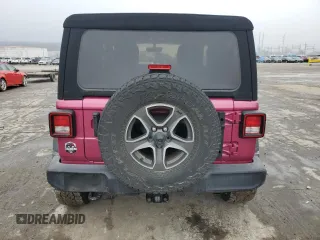 2021 Jeep Wrangler Sport S with VIN 1C4GJXAG3MW858730, listed as a Copart auction lot 44279865 with 25,857 mi miles and Salvage Title. Bid and sale history available at DreamBid. Image 6.