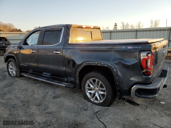 2019 GMC Sierra 1500 SLT with VIN 1GTU9DEDXKZ184405, listed as a Copart auction lot 45329495 with 144,861 mi miles and Salvage Title. Bid and sale history available at carsss.com. Image 2.