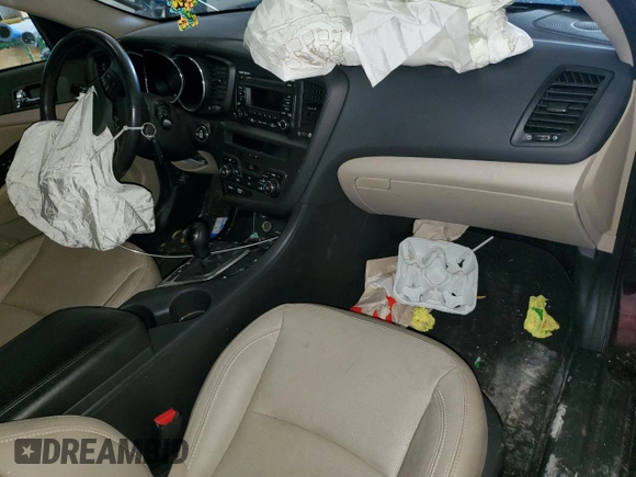 2013 Kia Optima EX with VIN 5XXGN4A76DG223814, listed as a Copart auction lot 59561475 with Not provided miles and Salvage title. Bid and sale history available at DreamBid. Image 8.