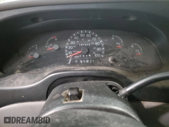 1999 Ford Econoline Passenger XL with VIN 1FBSS31L6XHA03014, listed as a Copart auction lot 88912295 with 107,472 mi miles and Salvage title. Bid and sale history available at DreamBid. Image 9.