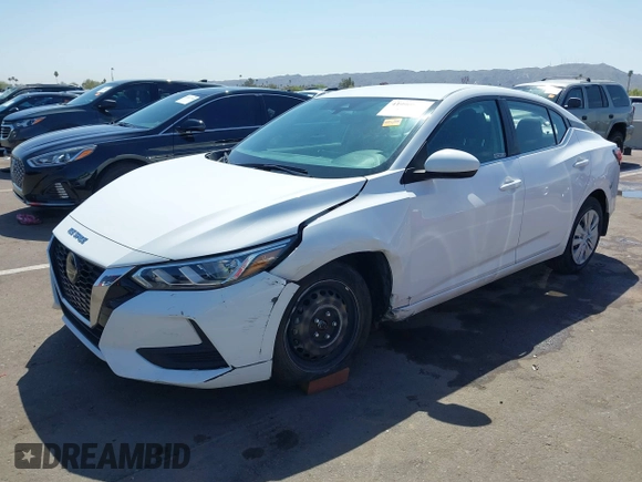 2021 Nissan Sentra S with VIN 3N1AB8BV5MY288151, listed as a IAAI auction lot 41990890 with 55,935 mi miles and . Bid and sale history available at DreamBid. Image 16.