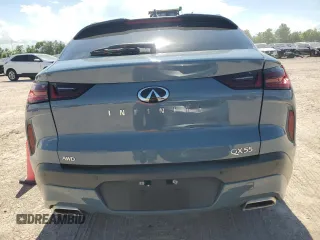 2022 Infiniti QX55 Sensory with VIN 3PCAJ5L38NF104572, listed as a Copart auction lot 60734894 with 23,736 mi miles and Salvage title. Bid and sale history available at DreamBid. Image 6.