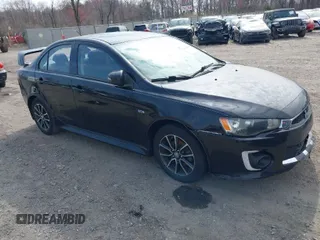 2017 Mitsubishi Lancer ES with VIN JA32U2FU7HU009347, listed as a IAAI auction lot 41908290 with 52,060 mi miles. Bid and sale history available at carsss.com. Image 1.