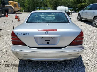 2001 Mercedes-Benz SLK-Class with VIN WDBKK65F61F209470, listed as a Copart auction lot 54976364 with 156,005 mi miles and Salvage Title. Bid and sale history available at carsss.com. Image 6.