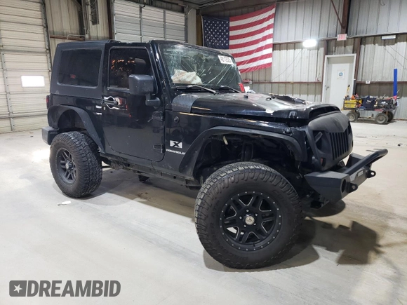 2008 Jeep Wrangler X with VIN 1J4FA24168L618711, listed as a Copart auction lot 48112525 with Not Provided miles and Salvage Title. Bid and sale history available at DreamBid. Image 4.