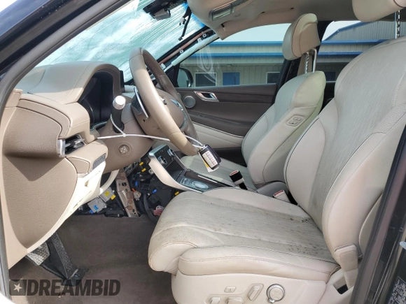 2021 Genesis GV80 with VIN KMUHB4SB1MU062943, listed as a Copart auction lot 82131414 with 36,805 mi miles and Non repairable. Bid and sale history available at DreamBid. Image 7.