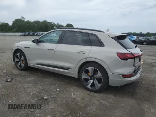 2022 Audi e-tron Premium Plus with VIN WA1LAAGE5NB009526, listed as a Copart auction lot 63073355 with 46,142 mi miles and Salvage title. Bid and sale history available at DreamBid. Image 2.