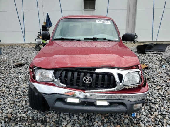 2004 Toyota Tacoma PreRunner with VIN 5TEGM92N54Z358832, listed as a Copart auction lot 59558895 with 229,796 mi miles and Salvage title. Bid and sale history available at DreamBid. Image 5.