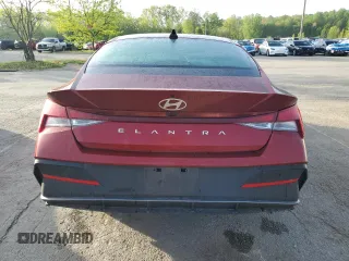 2024 Hyundai Elantra SEL with VIN KMHLM4DG6RU812131, listed as a Copart auction lot 54068065 with 30,137 mi miles and Salvage title. Bid and sale history available at DreamBid. Image 6.