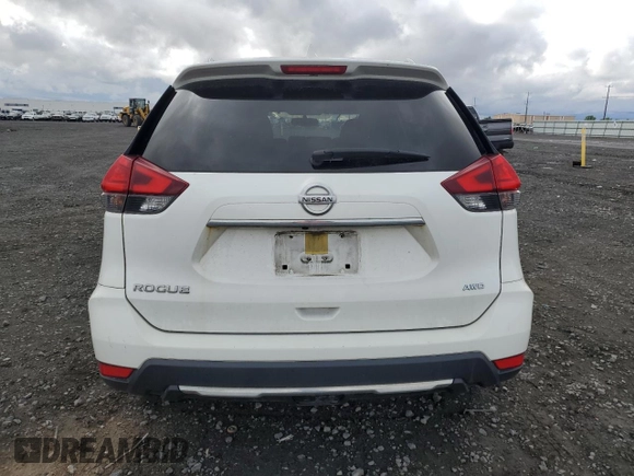 2017 Nissan Rogue SL with VIN JN8AT2MV5HW015426, listed as a Copart auction lot 57619945 with 215,075 mi miles and Salvage title. Bid and sale history available at DreamBid. Image 6.